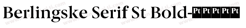 Berlingske Serif St Bold字体转换